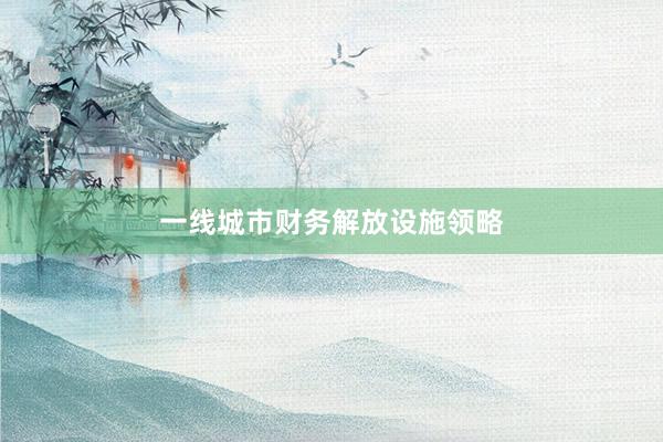 一线城市财务解放设施领略